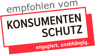 Empfohlen vom Konsumentenschutz